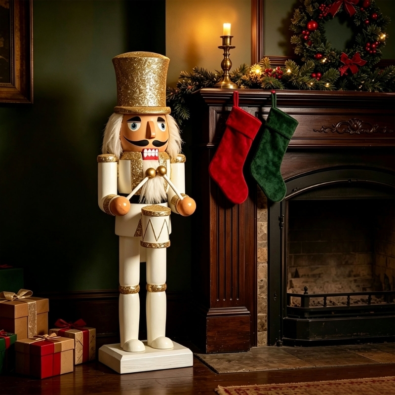 Nutcracker Figurine - Noel Fındıkkıran Figürleri, Yapımı Ahşap Asker