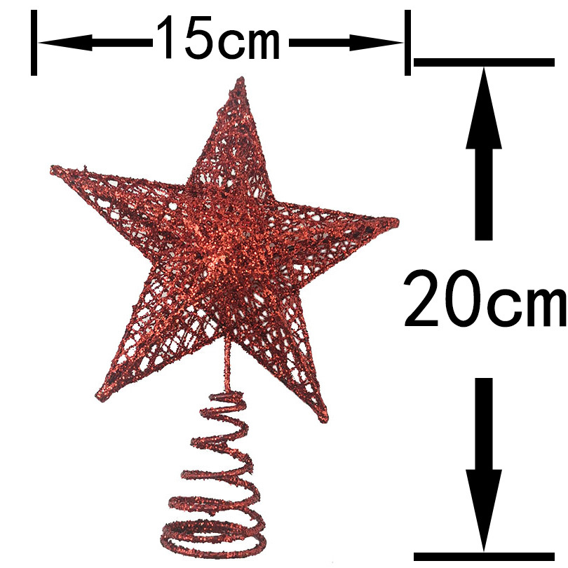 1 adet 15*20 cm Altın Glitter  - Star Tree Topper incelemesi ve fiyatı