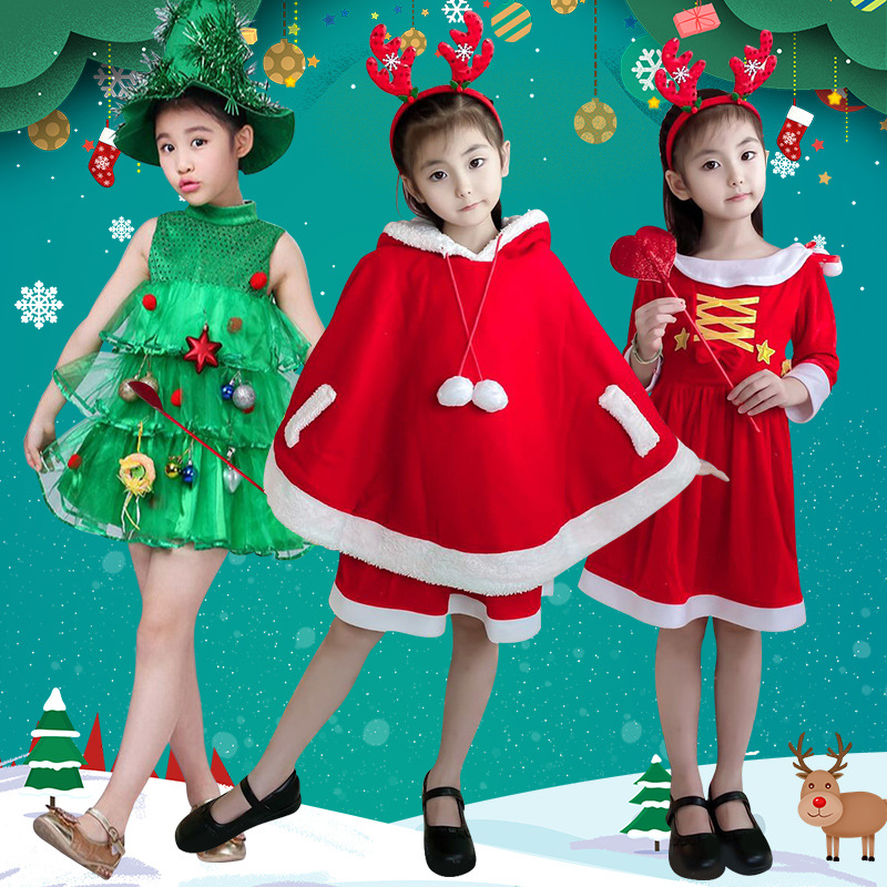 Kırmızı Yeşil Noel Ağacı Kostü - Elf Costume Christmas incelemesi ve fiyatı