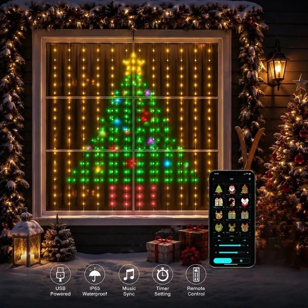 Noel Işık Zinciri LED Perde Iş - Led Fairy String Lights incelemesi ve fiyatı