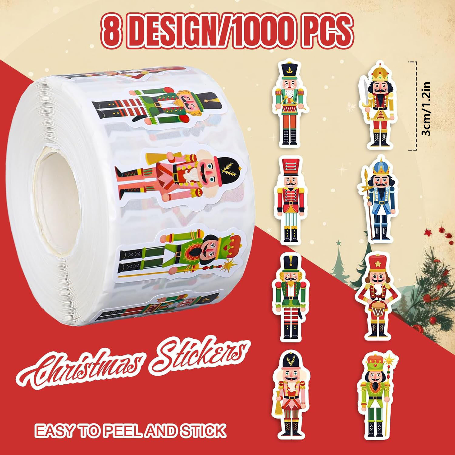 1000 adet (1 Rulo) Noel Fındık - Nutcracker Figurine incelemesi ve fiyatı