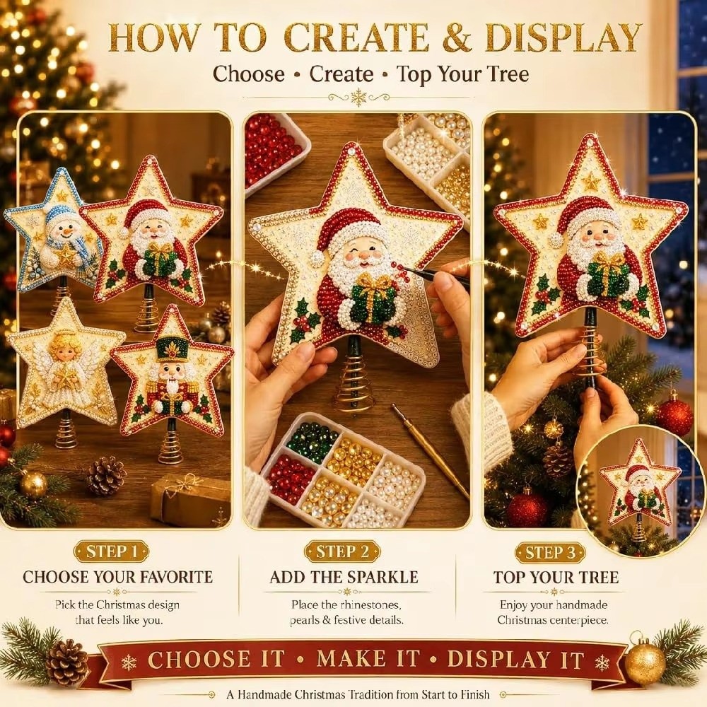Yıldız Şeklinde Noel Yıldızı,  - Star Tree Topper incelemesi ve fiyatı