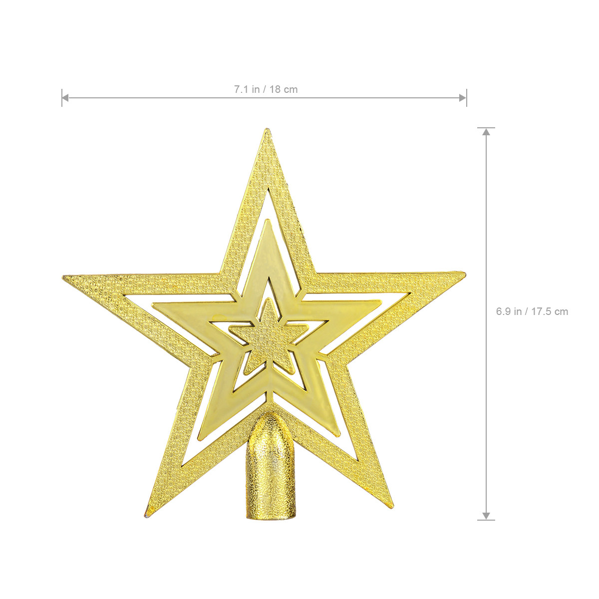 20 cm Noel Yıldızı Süsü, PVC'd - Star Tree Topper incelemesi ve fiyatı