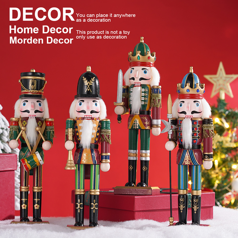 30CM ahşap fındıkkıran noel sü - Nutcracker Figurine incelemesi ve fiyatı