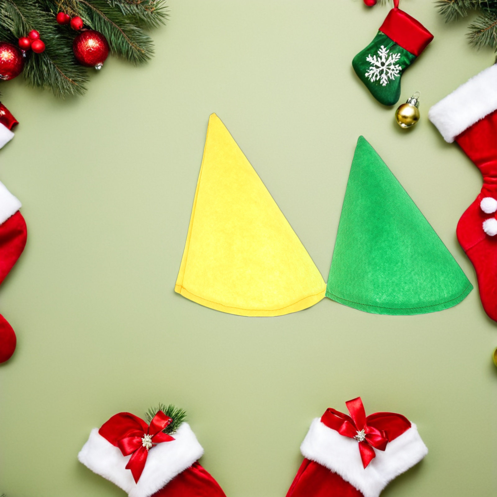 6 Adet Keçe Koni Gnome Şapkası - Elf Costume Christmas incelemesi ve fiyatı