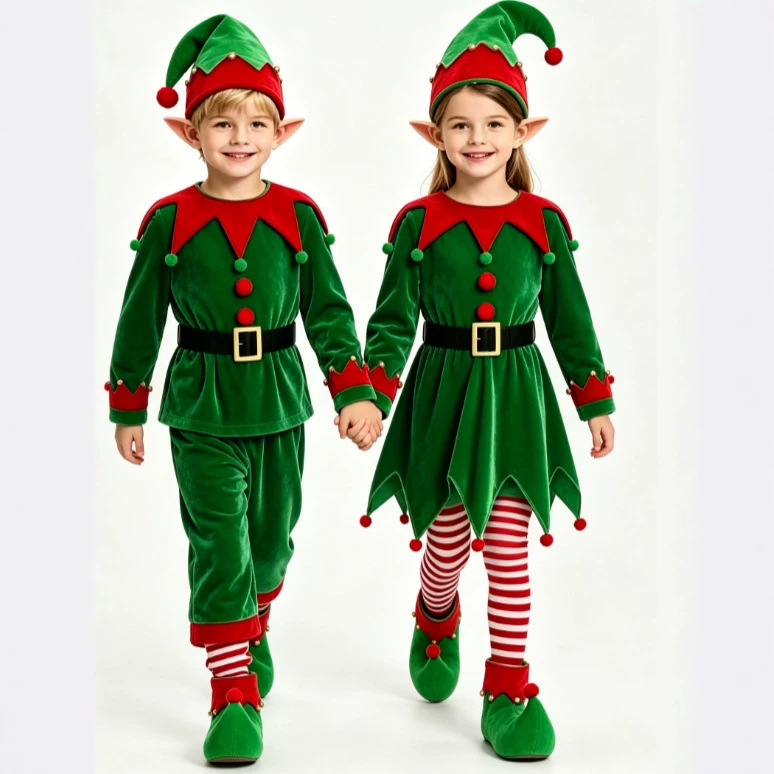 Noel Erkek ve Kız Çocuk Kostüm - Elf Costume Christmas incelemesi ve fiyatı