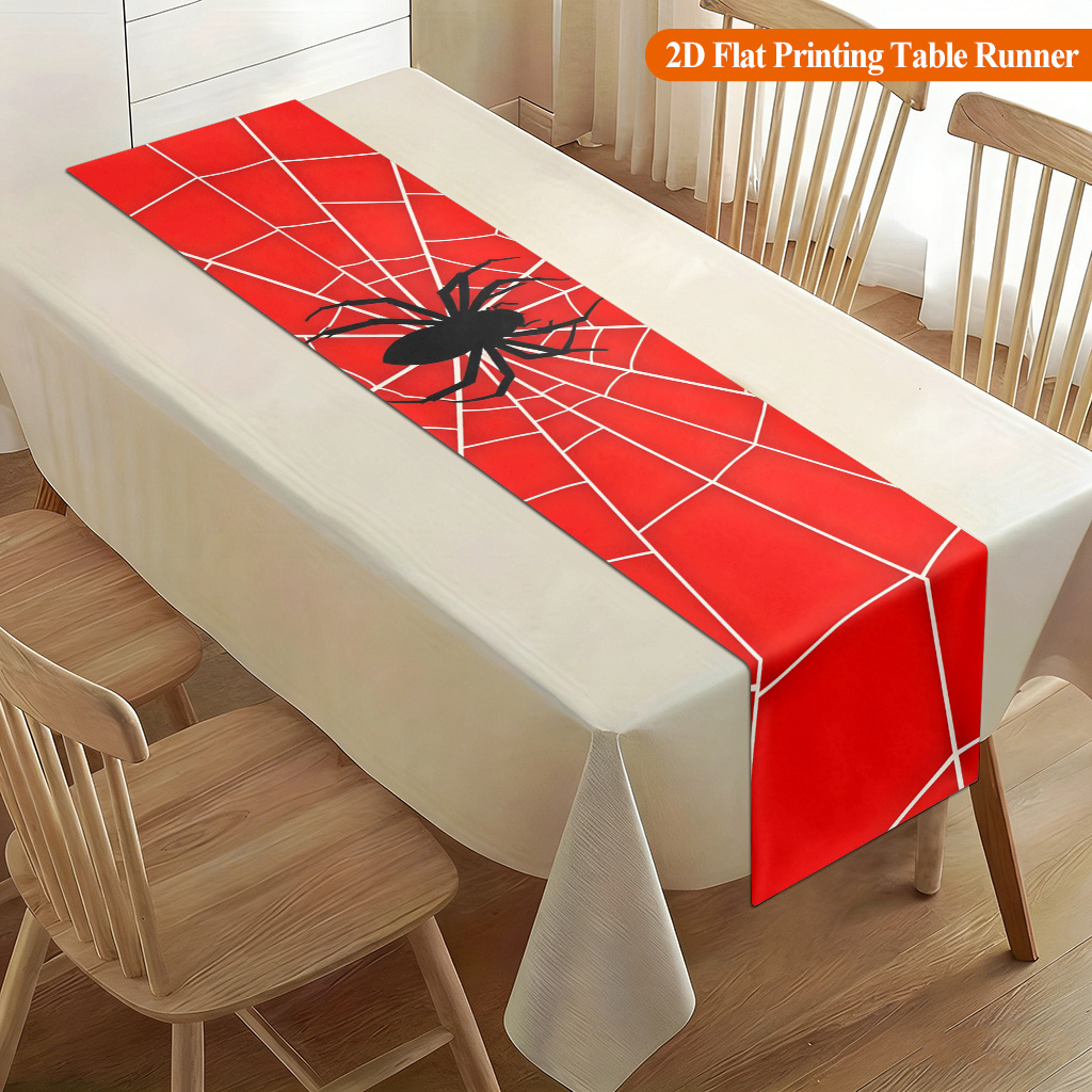 1 adet Örümcek Ağı Kırmızı Örü - Christmas Table Runner incelemesi ve fiyatı